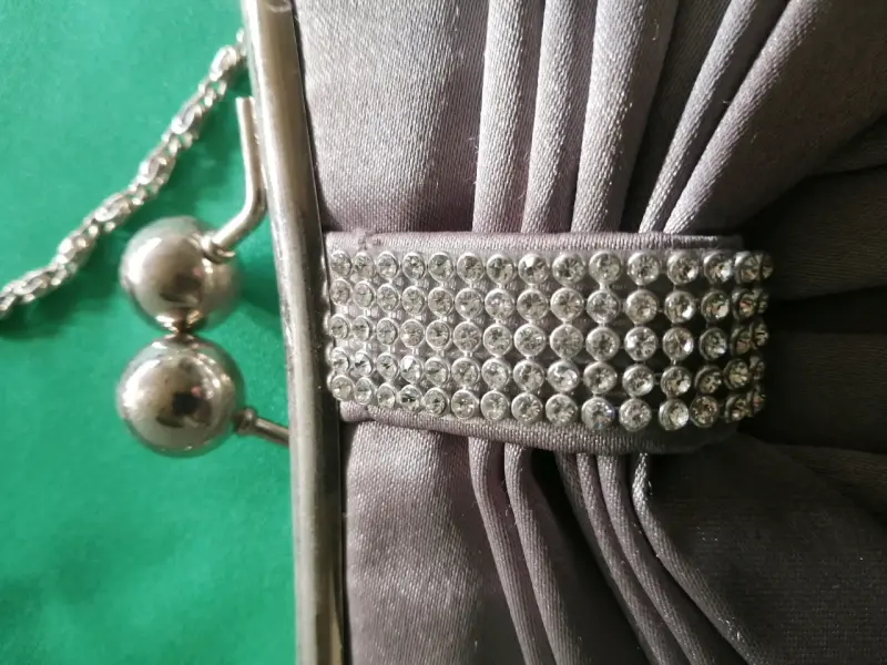 Cartera de fiesta elegante plateada - 5