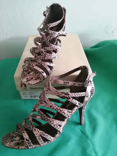 Sandalias de tacón animal print - miniatura 1