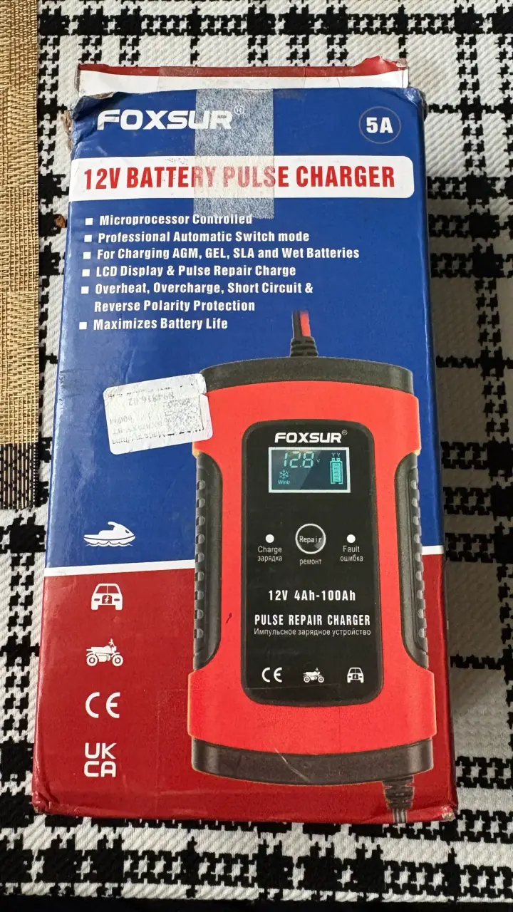 Cargador de batería Foxsur 12V - 4