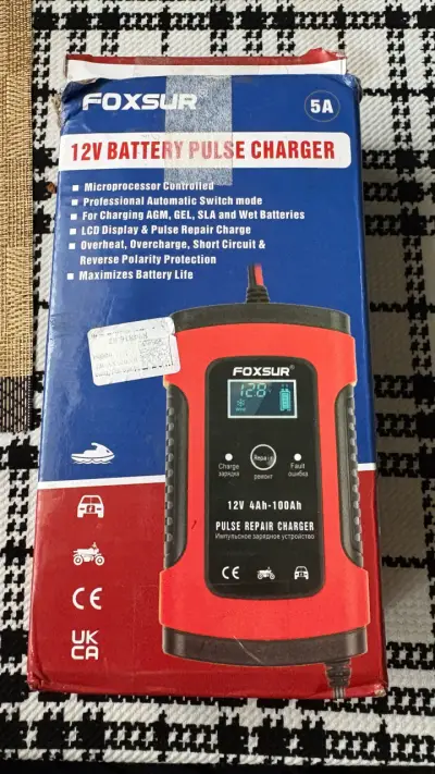 Cargador de batería Foxsur 12V - miniatura 4