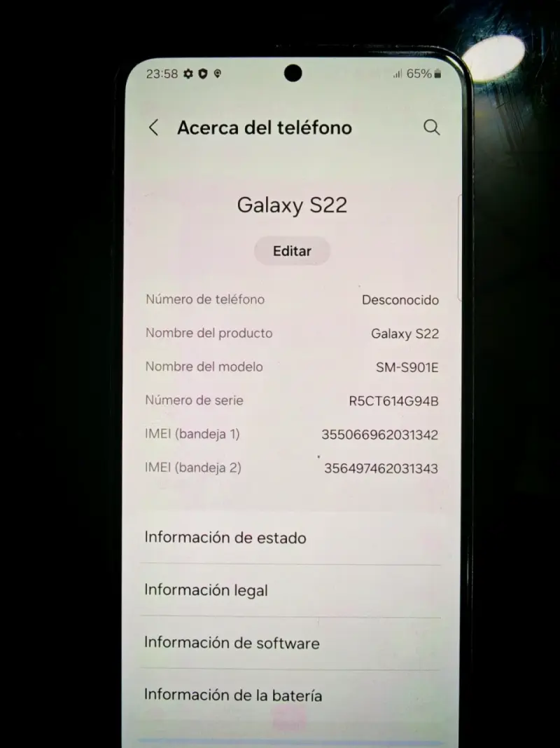 Teléfono Samsung s22 128 Gb usado - 3