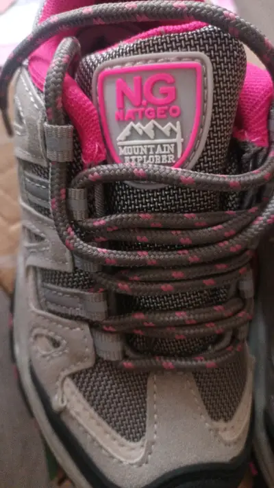 Zapatillas NaGEO impermeables gris con rosado - miniatura 4