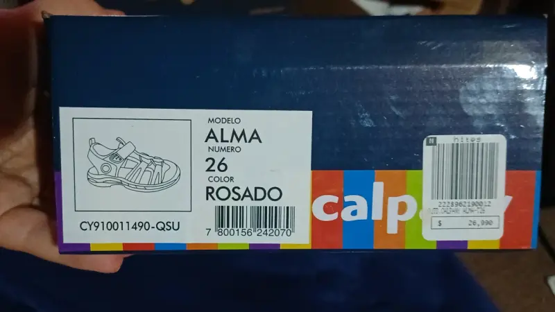 Sandalias Calp Alma Niña Talla 26 Rosado – Buen Es - 4