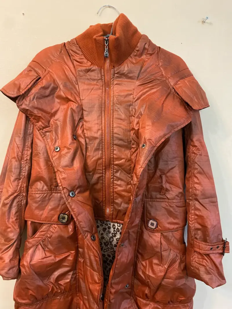 🧥 Parka larga acolchada Aixiayue XS color cobre - 1