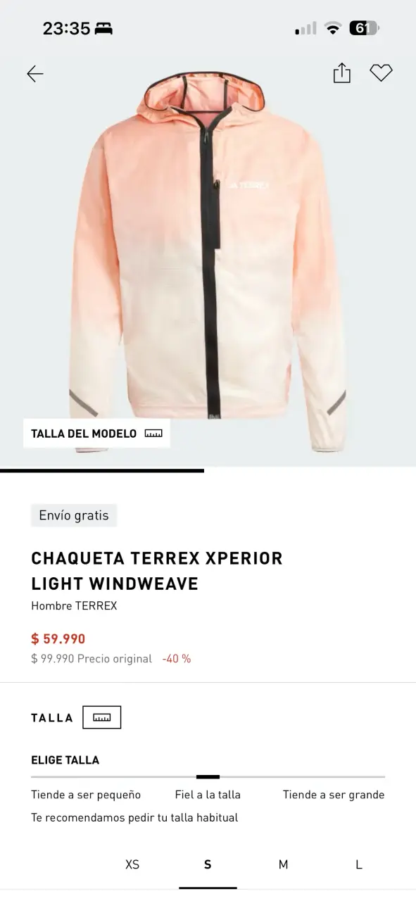 Cortaviento deportivo terrex - 2