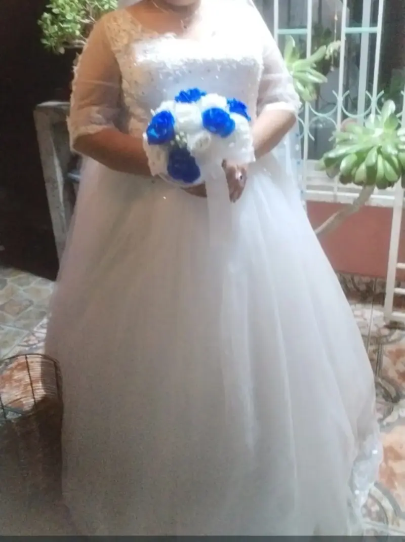 Vestido de novia encaje blanco - 5