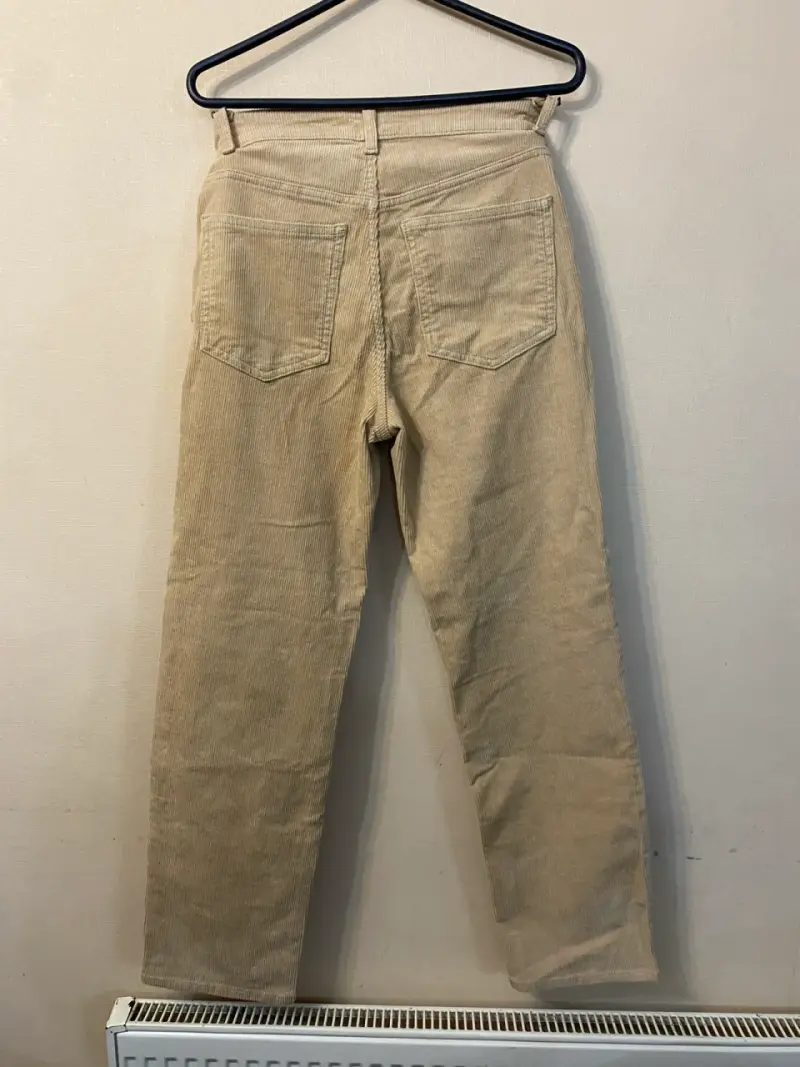 ✨ Pantalón cotelé H&M mujer beige talla 36 - 3