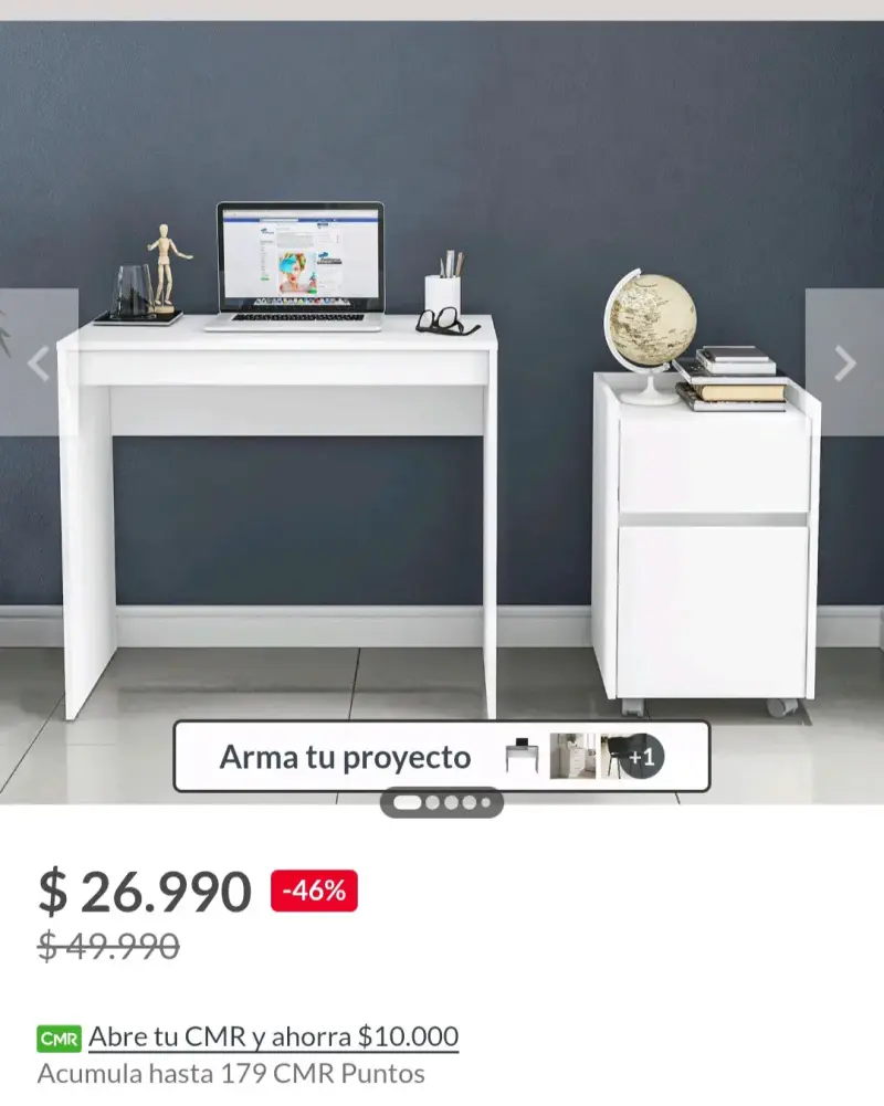 Escritorio blanco moderno