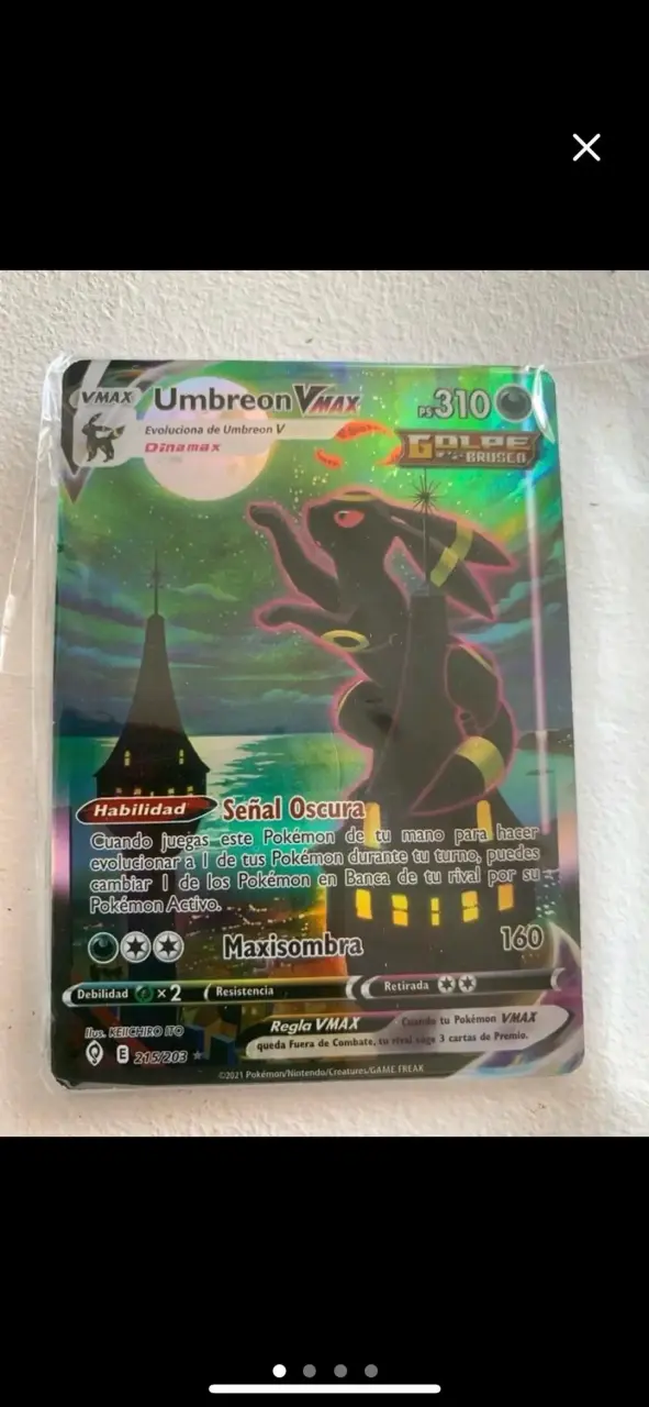 Carta Pokémon Umbreon VMAX