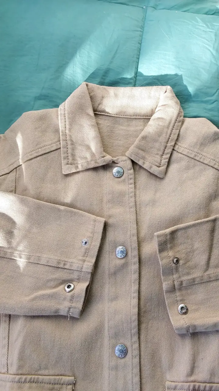 Chaqueta beige casual NUEVA - 4