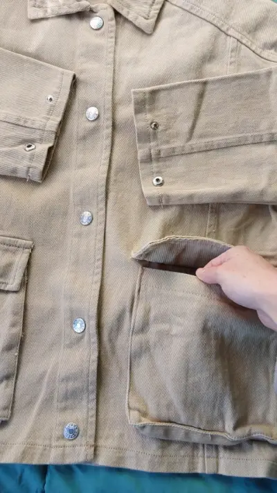 Chaqueta beige casual NUEVA - miniatura 5