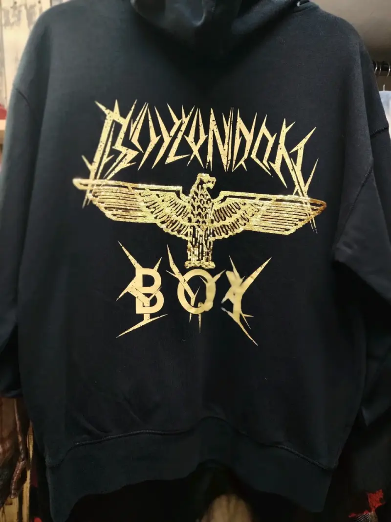 Polerón negro con capucha Boy - 6