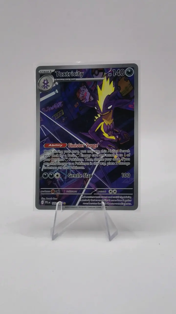 Carta Pokémon Toxtricity holográfica - 1