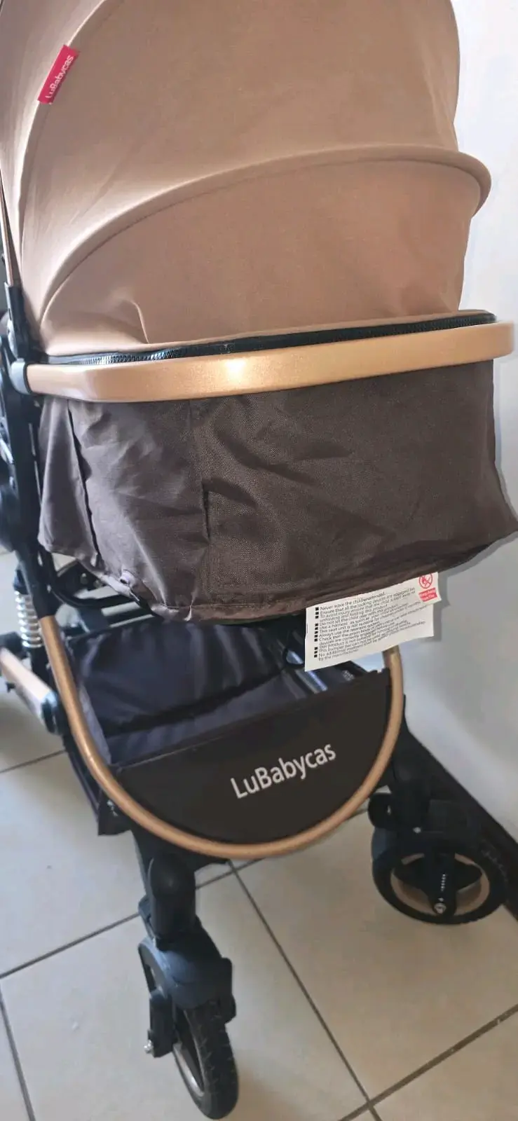 Coche de bebé marrón LuBabycas - 4