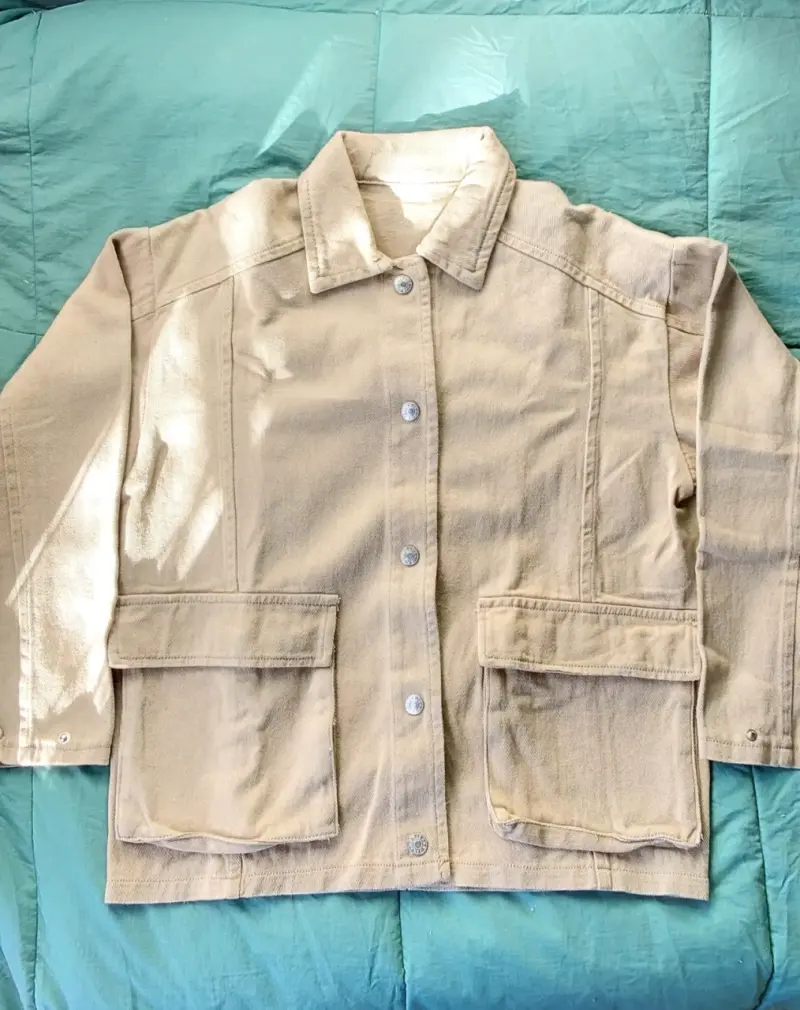 Chaqueta beige casual NUEVA - 1