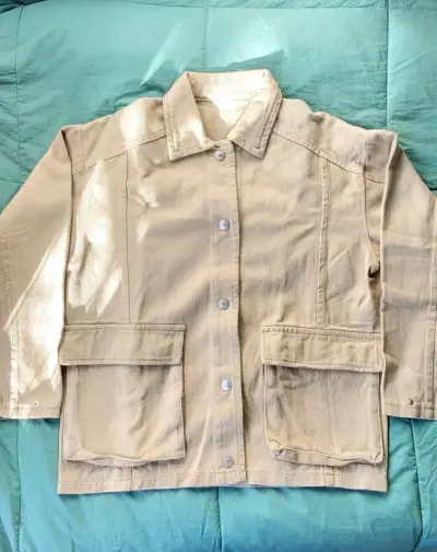 Chaqueta beige casual NUEVA - miniatura 1