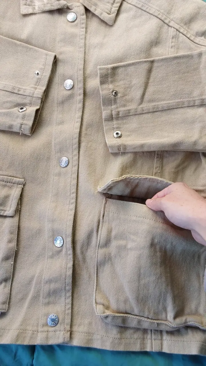 Chaqueta beige casual NUEVA - 10