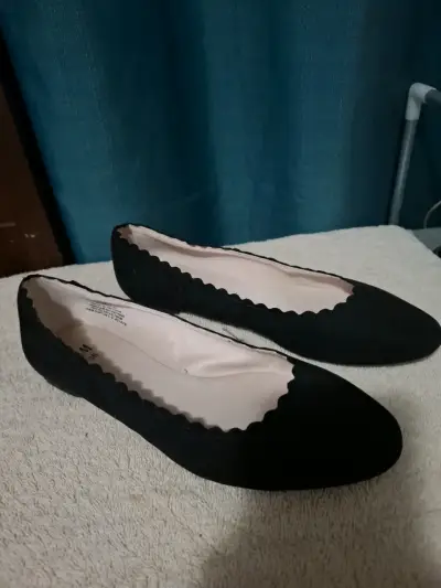 Zapatos planos negros mujer - miniatura 1