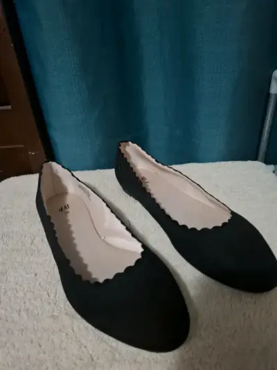 Zapatos planos negros mujer - miniatura 3