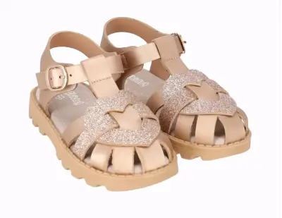 Sandalias beige para niña talla 20 - miniatura 1