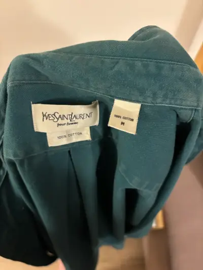 Camisa verde Yves Saint Laurent - miniatura 2