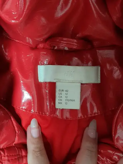 Chaqueta inflada roja brillante H&M - miniatura 2