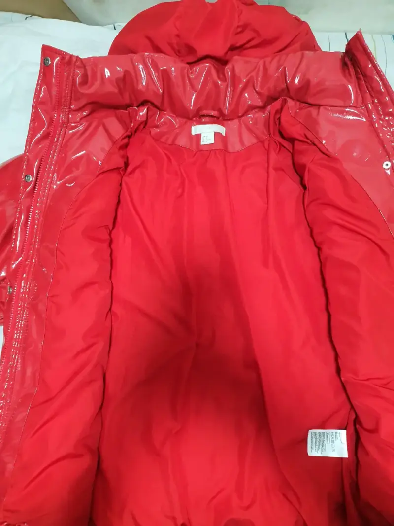 Chaqueta inflada roja brillante H&M - 3