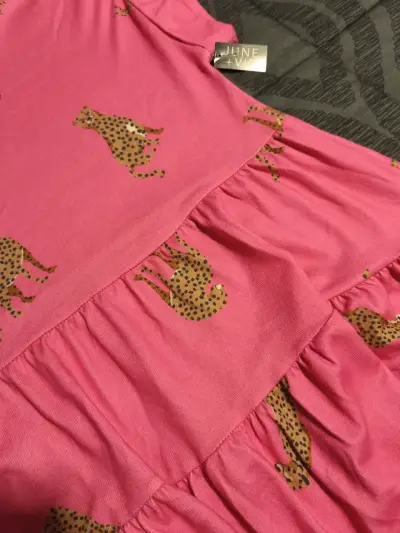 Polera rosa estampado leopardo - miniatura 3