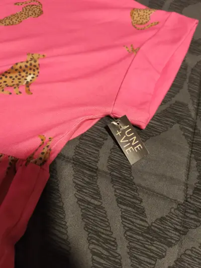 Polera rosa estampado leopardo - miniatura 4