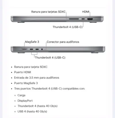 MacBook Pro M1, SSD 1 TB, RAM 16 GB. - miniatura 3