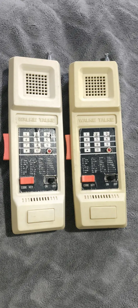 Walkie Talkie Vintage, Años 80's, Funcionando - 1