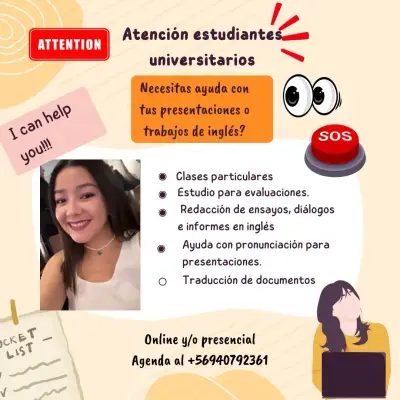 Aviso de clases de inglés - miniatura 1