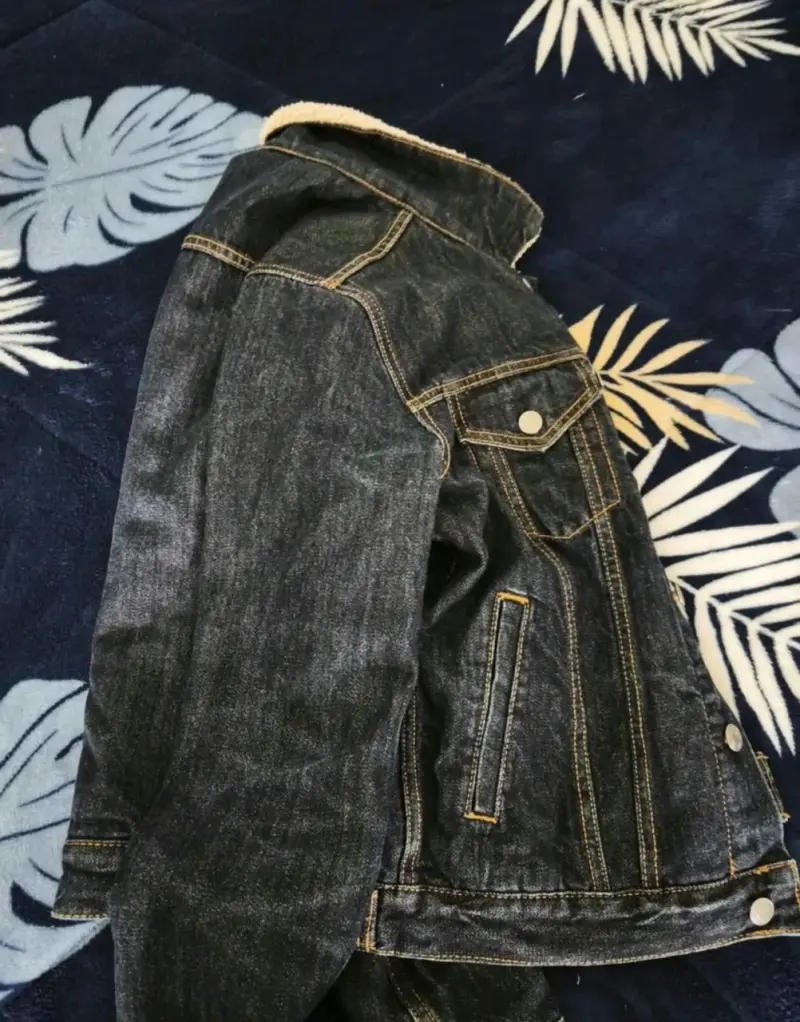 Chaqueta de mezclilla azul - 1