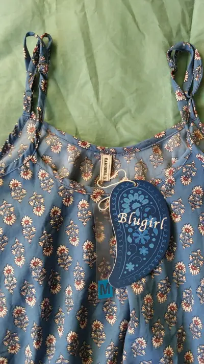 Blusa azul estampada Blugirl - miniatura 2