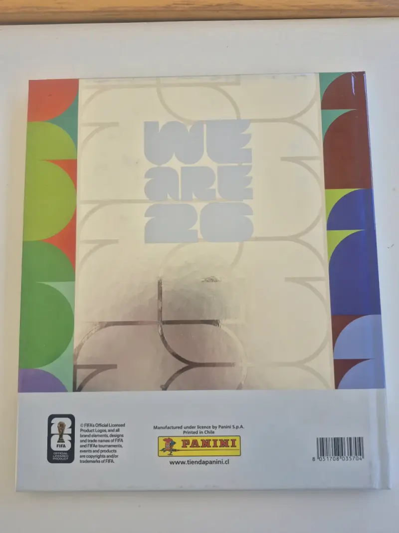 Álbum oficial Panini Mundial 2026. TAPA PLATEADA - 2