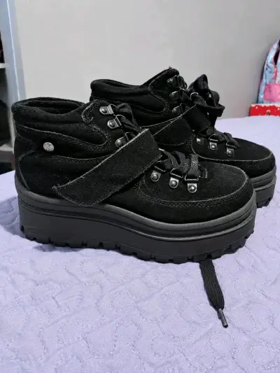 Botas negras de plataforma c/moran - miniatura 1