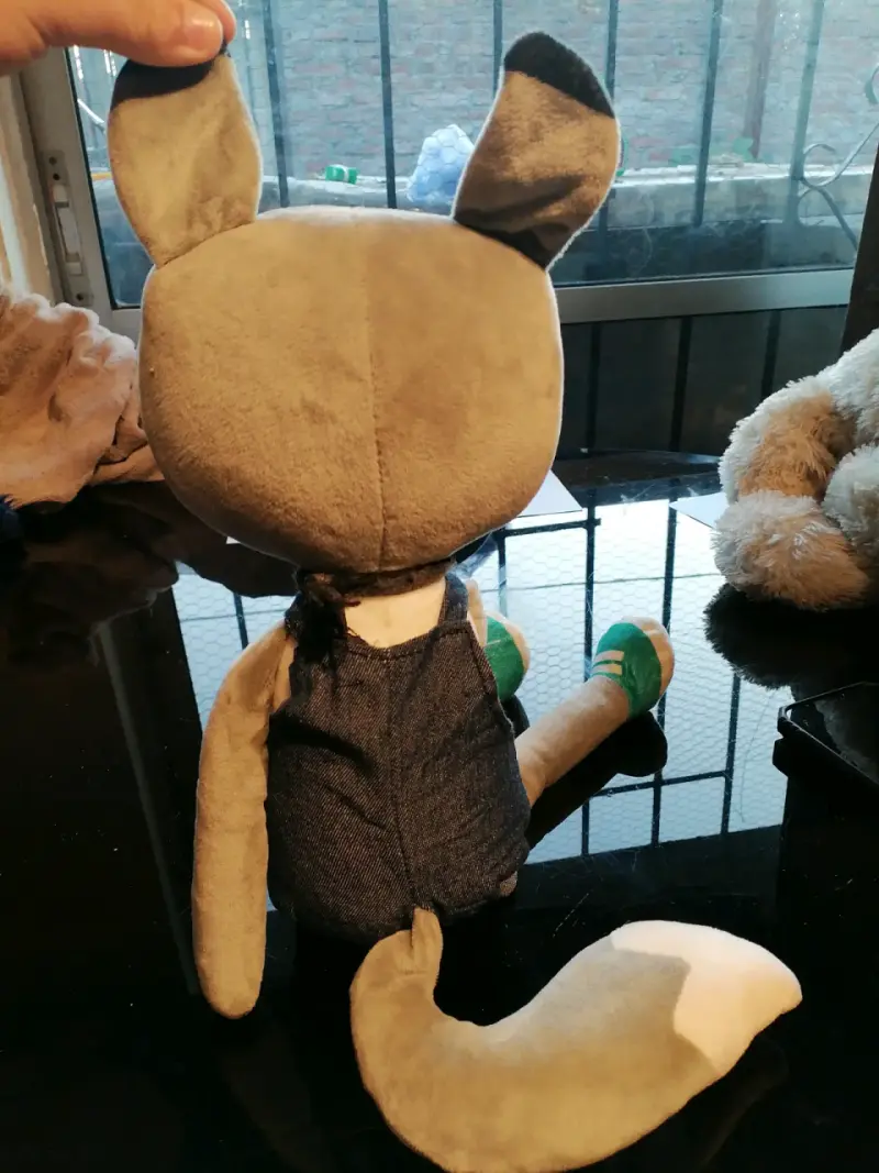 Peluche de zorro con overol - 3