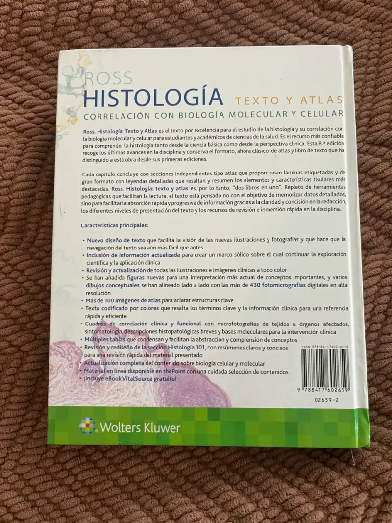 Libro Histología Ross 8ª Edición - 2