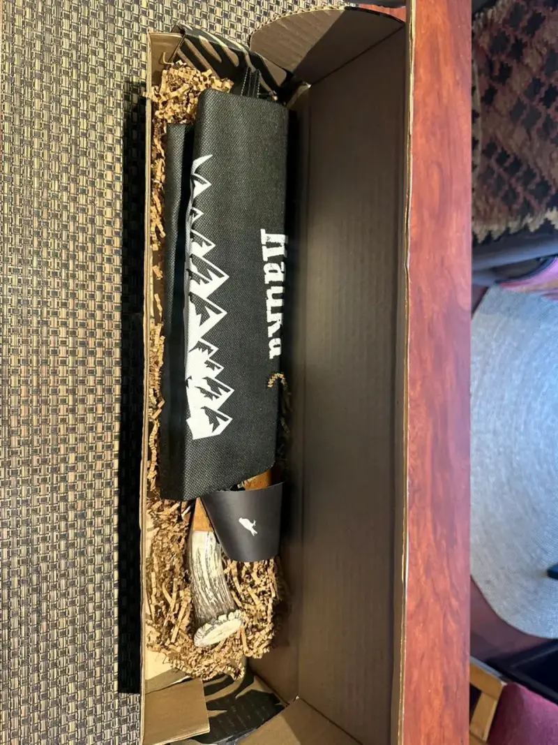 Cuchillo artesanal con mango de asta de ciervo - 3