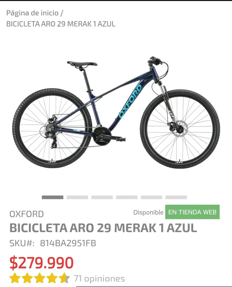 Bicicleta Oxford azul 29" - 5