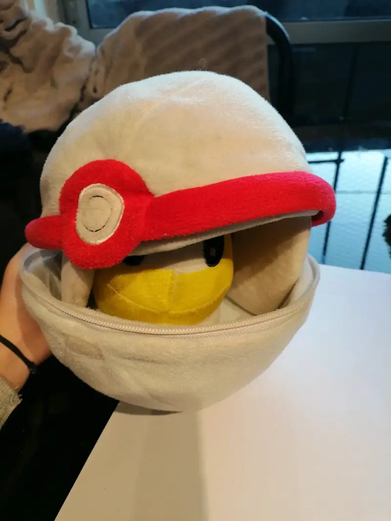 Peluche amarillo en forma d animal colibri pokemon - 2