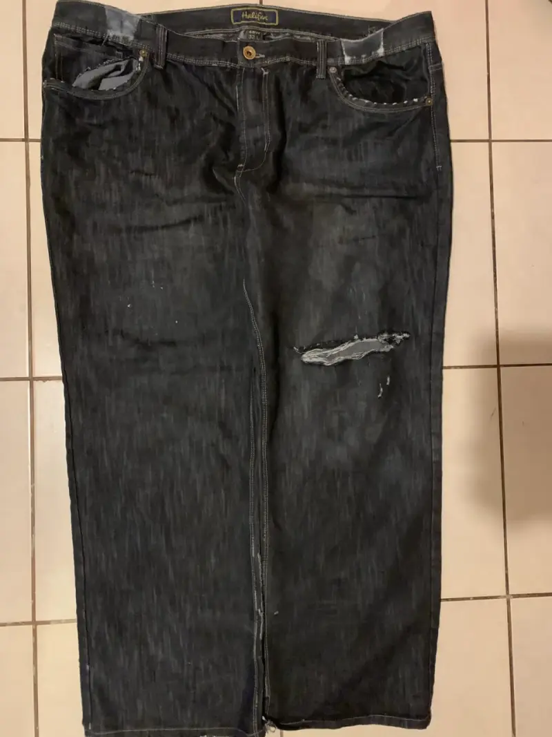 Jeans negros desgastados type southpole - 1