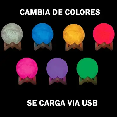 Lámpara de luna LED - miniatura 3