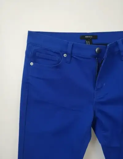 Jeans azul para mujer, Forever 21, Talla 42 - miniatura 4