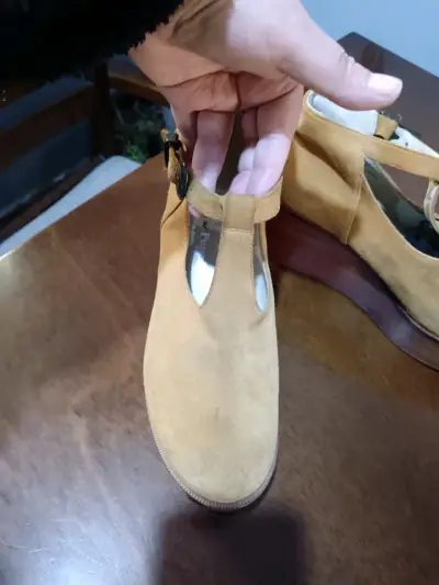Zapatos plataformas gamuza marrón - miniatura 2