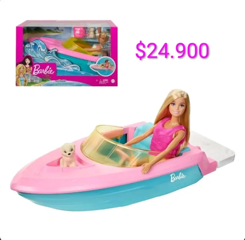 Barbie con lancha colorida, y muchas más. - 1
