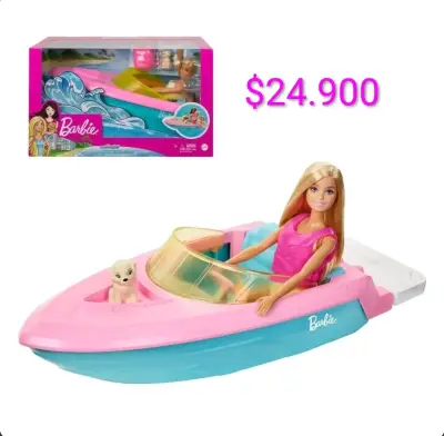 Barbie con lancha colorida, y muchas más. - miniatura 1