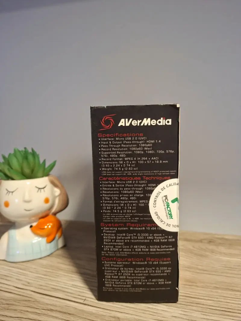 Capturadora AVerMedia Live Gamer Mini - 3