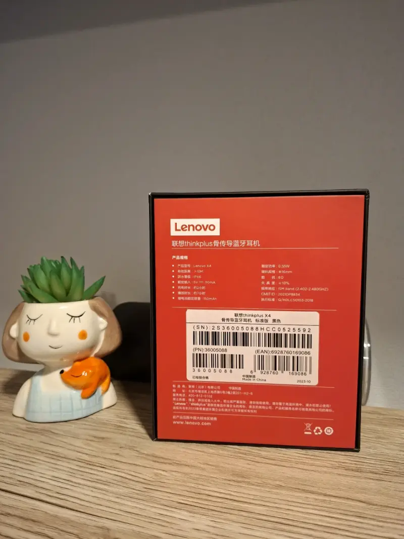Audífonos Lenovo thinkplus negros - 2