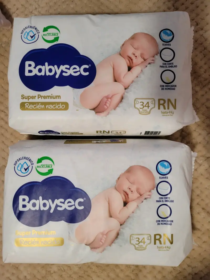 Pañales Babysec RN 68 unidades